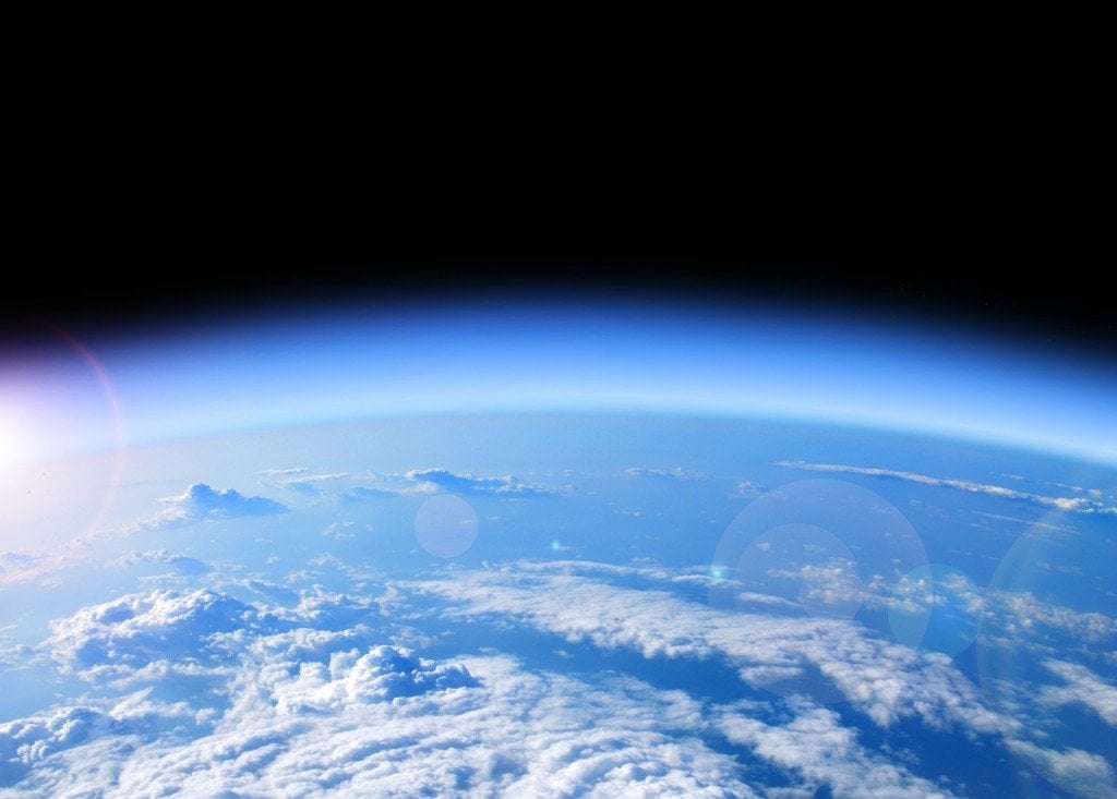 Earth atmosphere from space