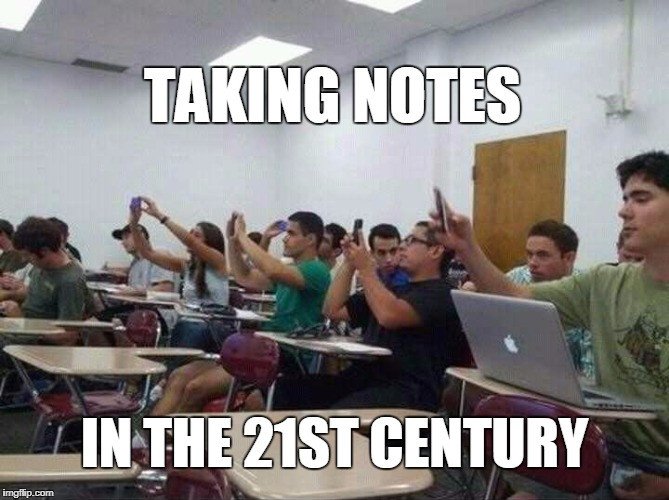 Taking notes in the 21st century
