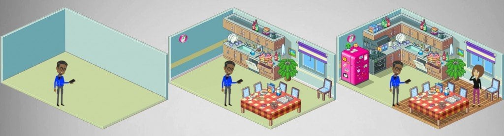 3d room house interior housestuff