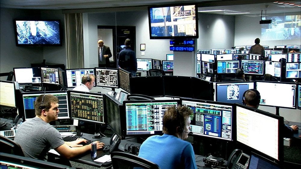 NASA people working Office Launch Control Engineers at Cape Canaveral