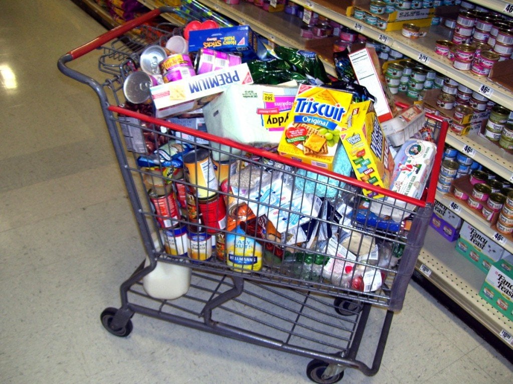 full shopping cart