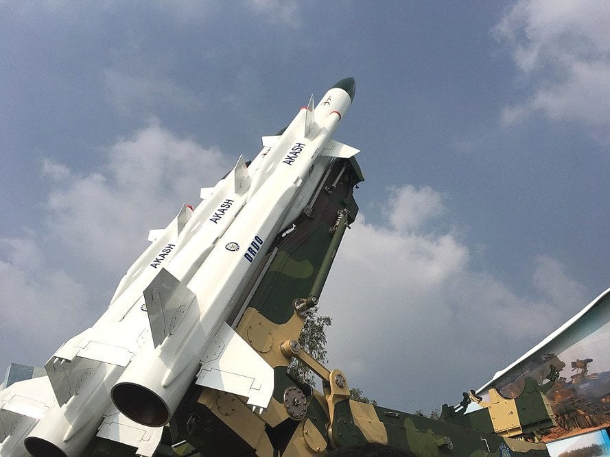 Akash SAM Missile at Defence Expo