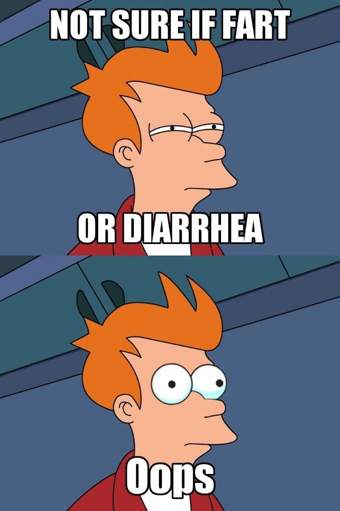 Not sure if fart or diarrhea oops meme