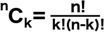 Combination formula