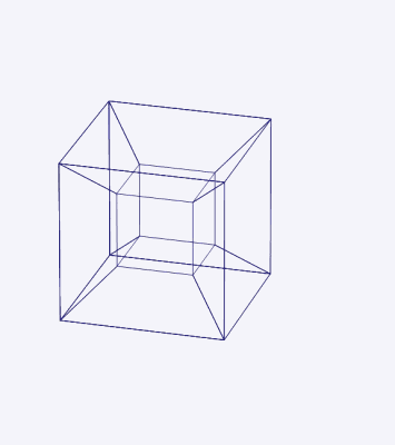 3-D net of a Tesseract