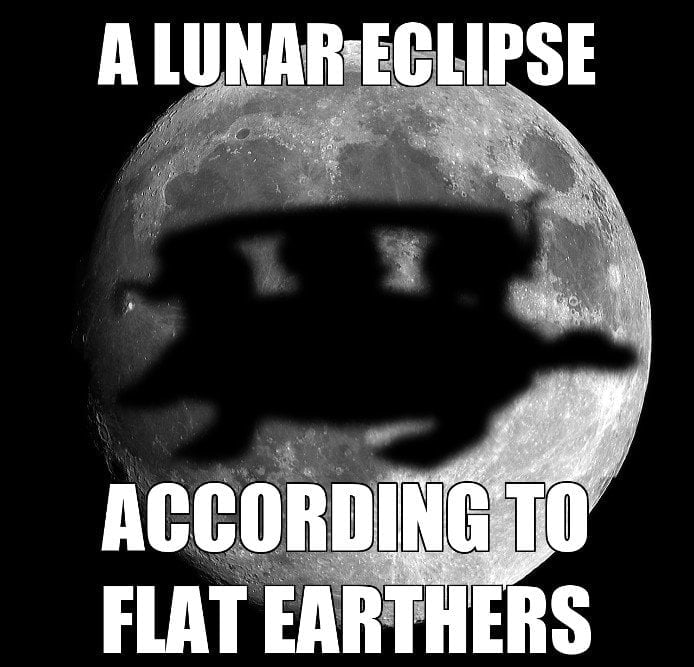 flat earth meme