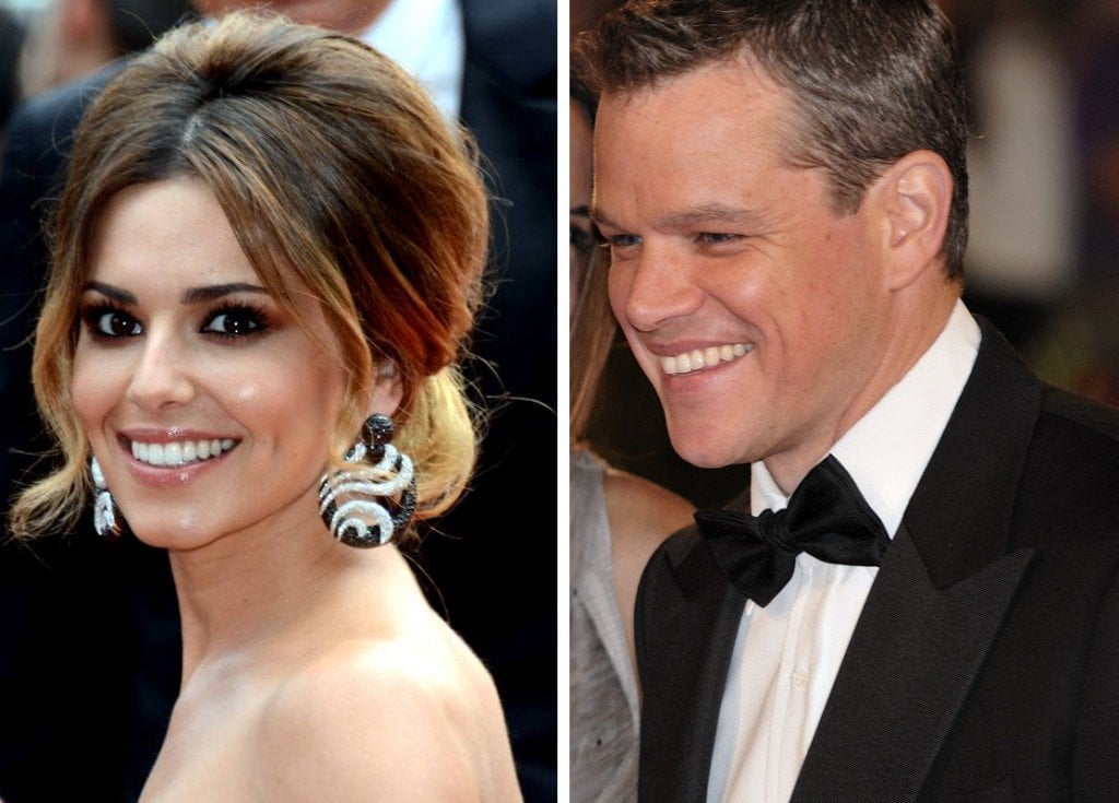 Cheryl Cole and Matt Damon