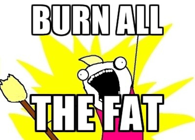 burn all the fat meme