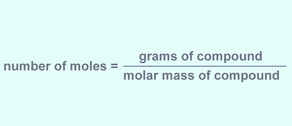 number of moles