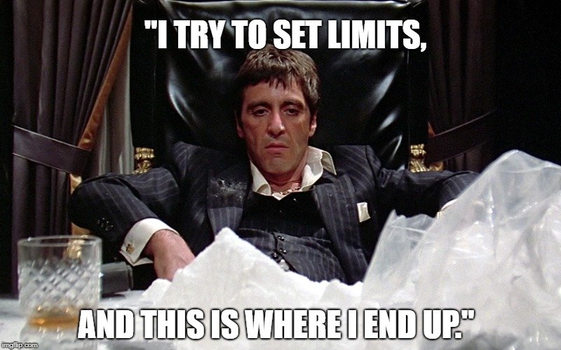 I try to set limits meme