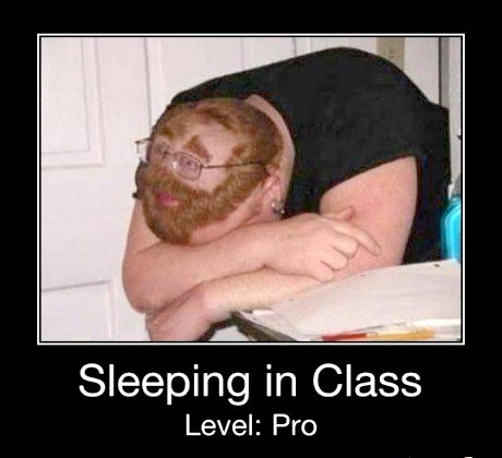 Sleeping In Clas