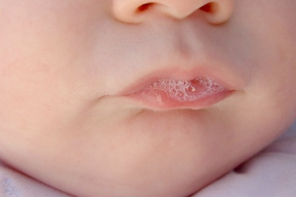 baby saliva