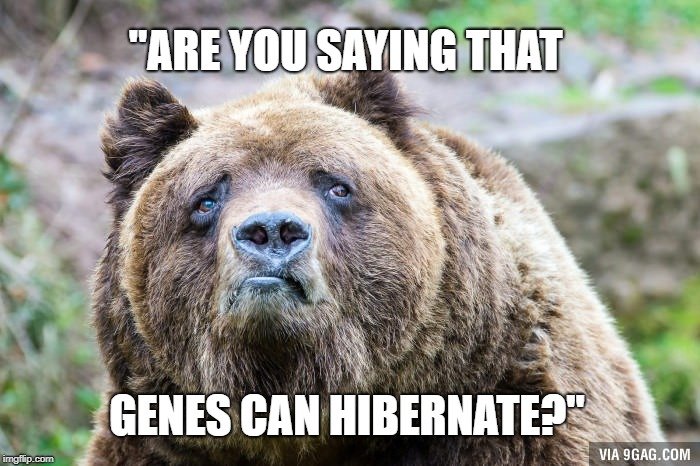 genes can hibernate meme