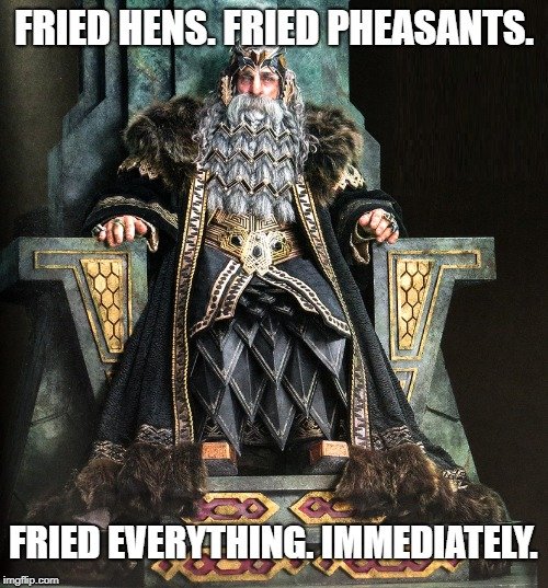 Fried everything. Immediately meme