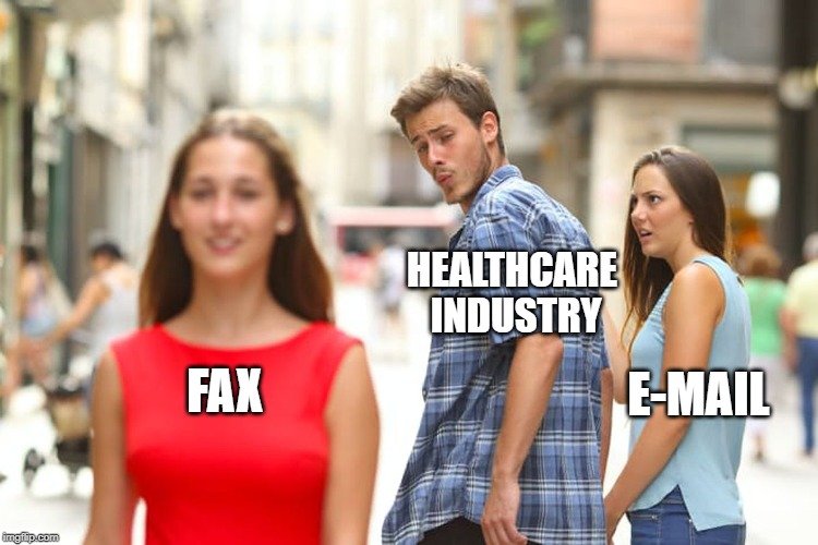 HEALTHCARE INDUSTRY; E-MAIL; FAX meme