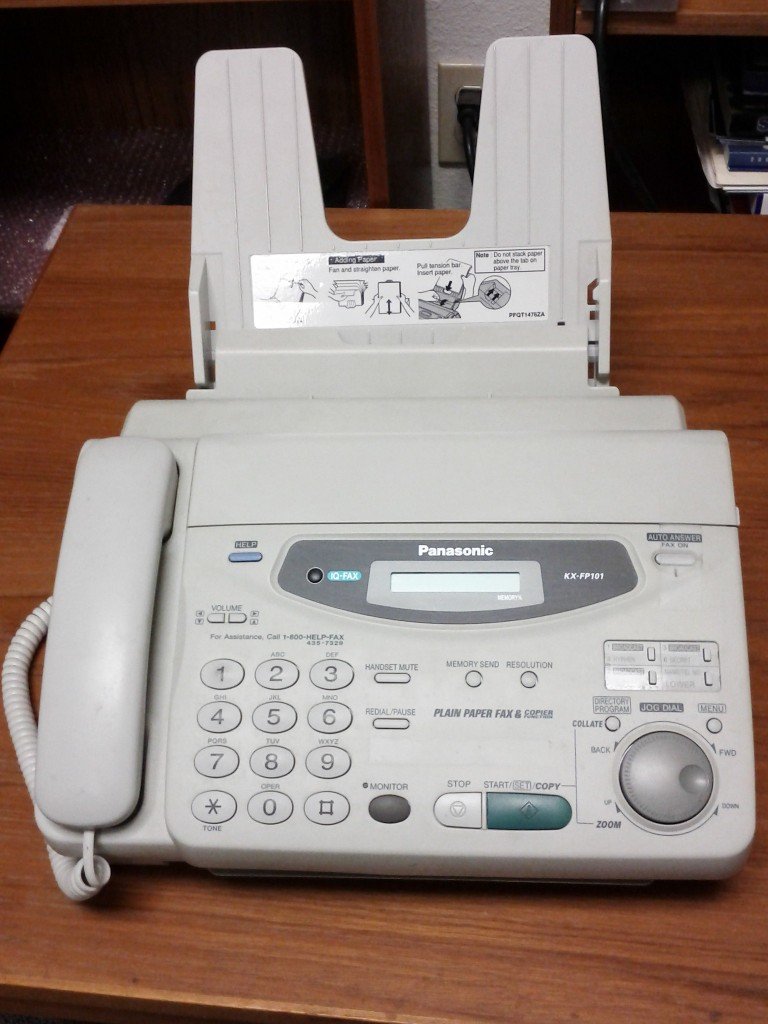 dead fax machine