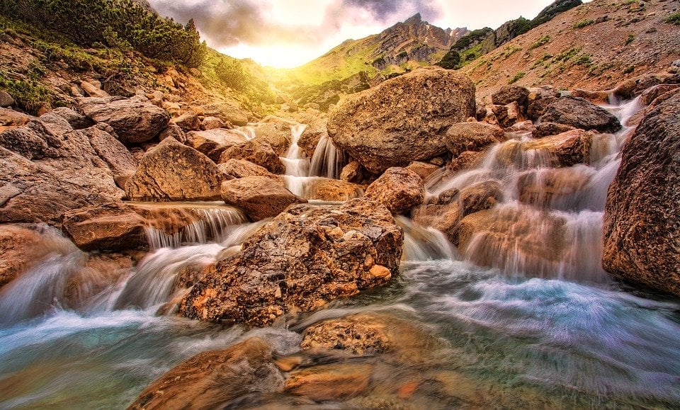 river waterfall