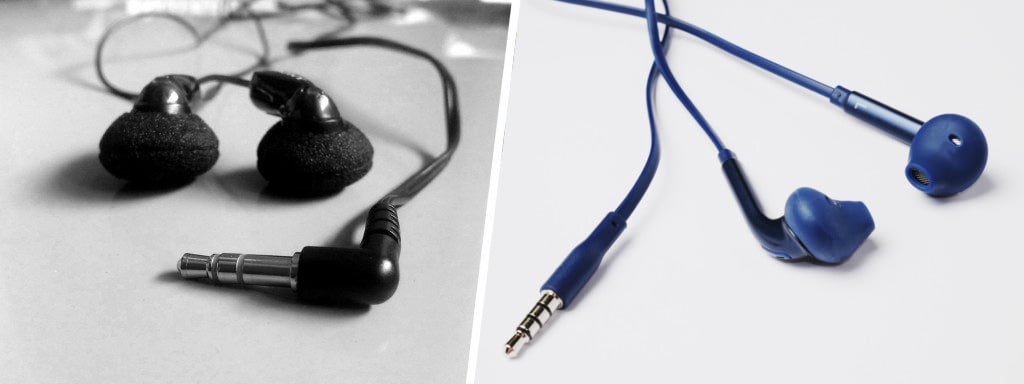Headphones with mic or without mic different jack