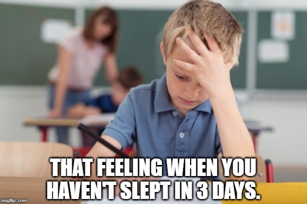 That feeling when you haven't slept in 3 days meme