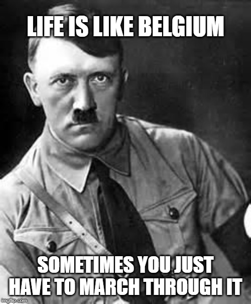 sometimes you just have to march through it meme