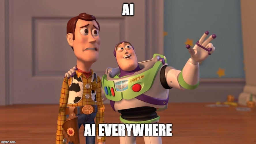 AI AI EVERYWHERE meme