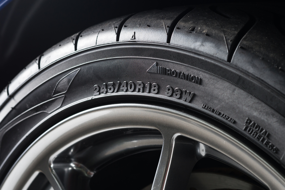 Car detailing series Sidewall of clean tire - Image(Bhakpong)s