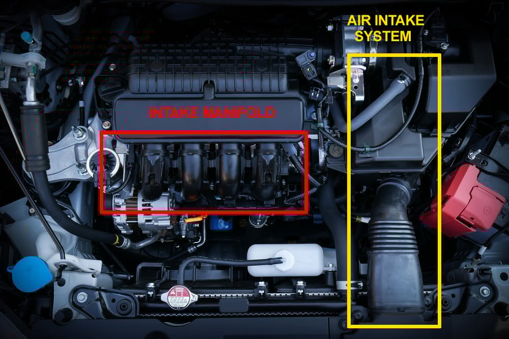 Close up detail of new car engine - Image( one photo)S