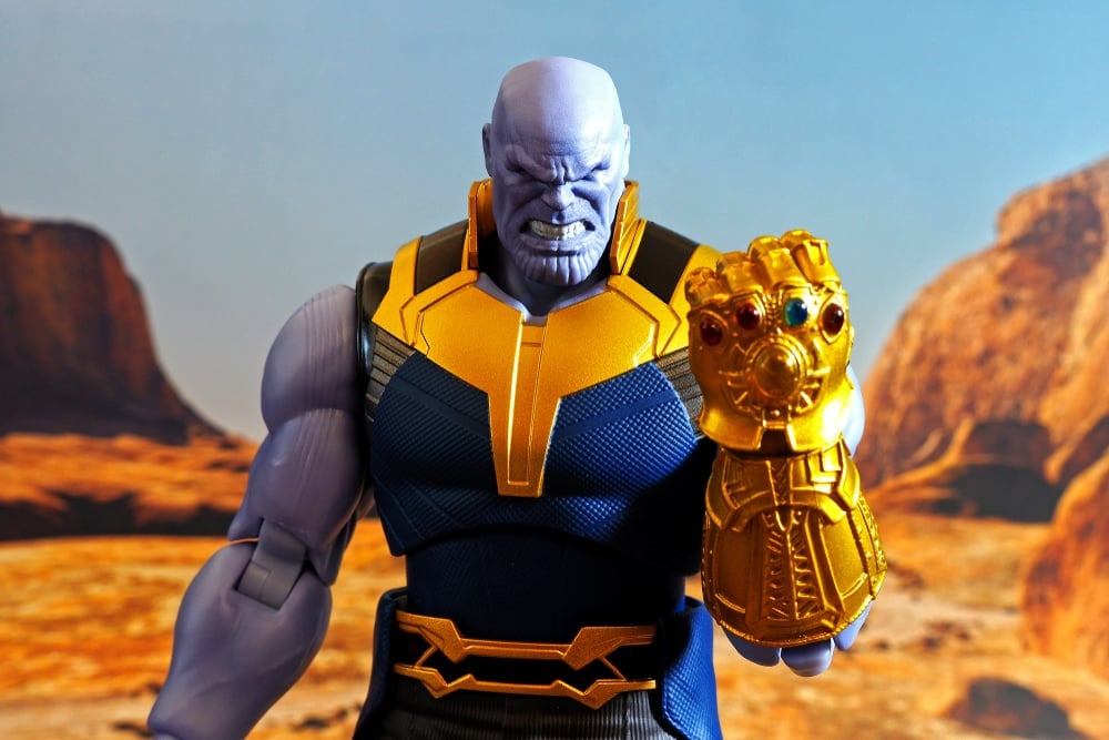 Bangkok, Thailand June 29,2018 The setting of Thanos action figure from Marvel comics - Image(Krikkiat)s