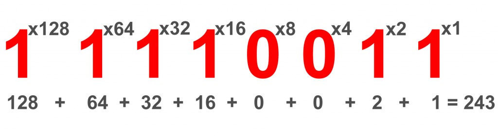 Breaking down an 8-bit binary code