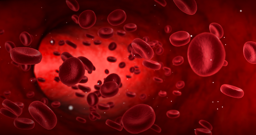 red blood cells in an artery, flow inside body, medical human health-care - Illustration(donfiore)s