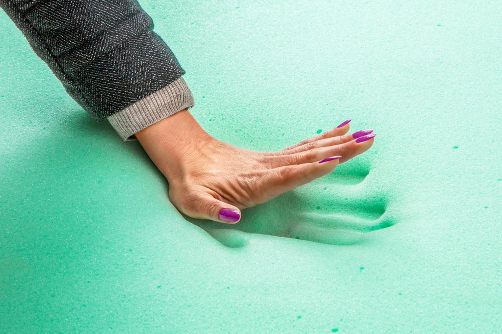 Hand stamp on memory foam mattress - Image( Will Thomass)s