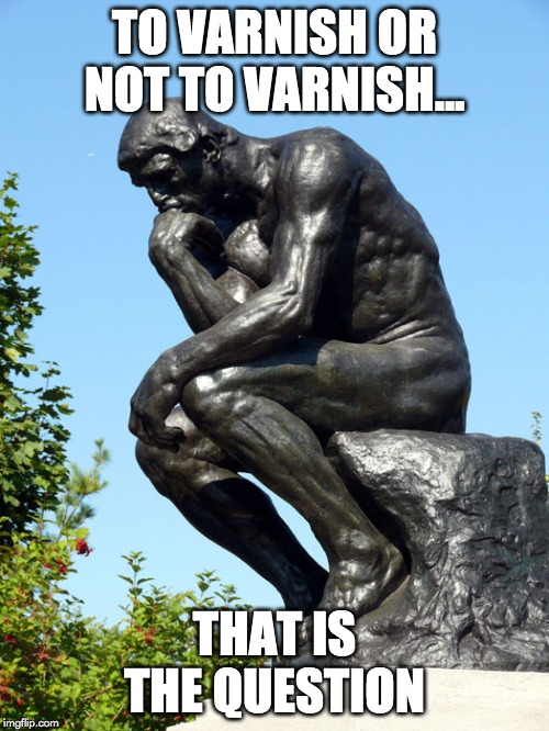 to varnish or not to varnish meme