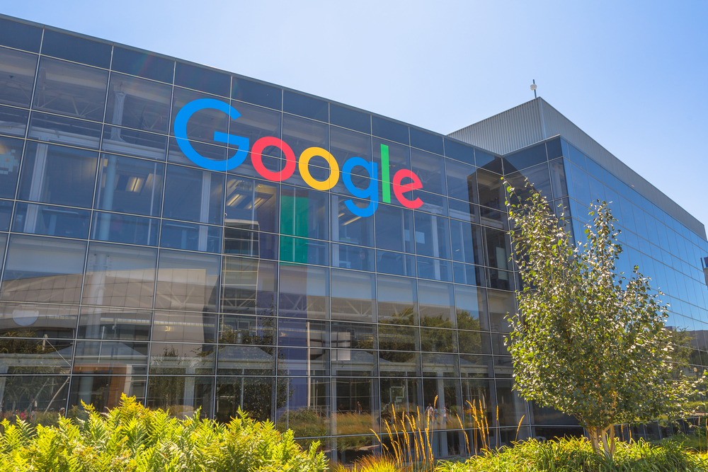 Mountain View, California, USA - August 15, 2016 Google sign on one of the Google buildings( Benny Marty)s