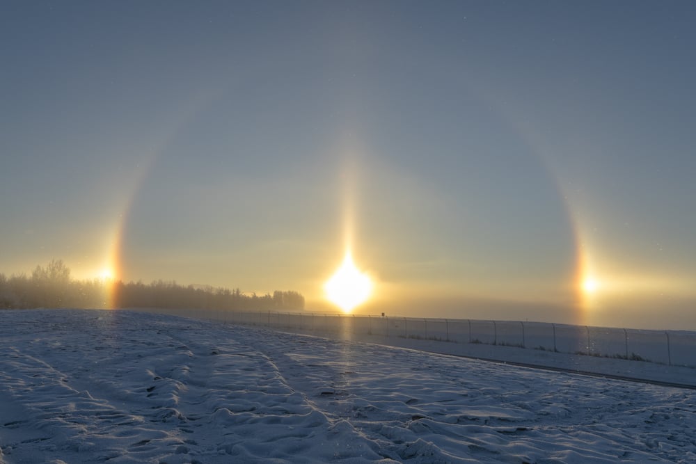 what do sun dogs look like