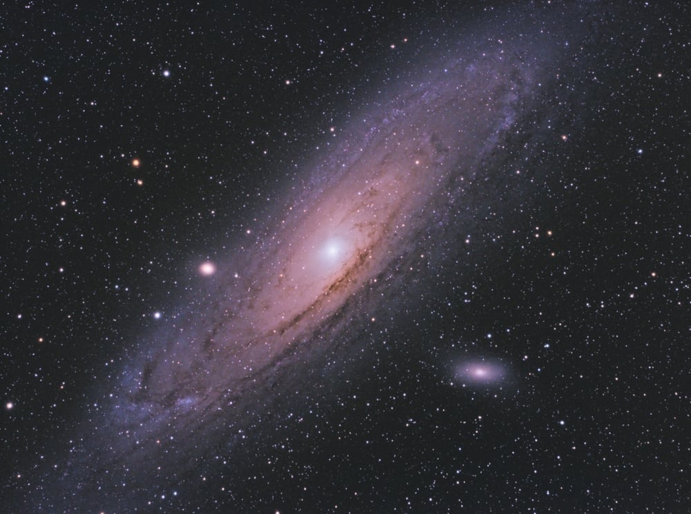 galaxy or also Andromeda in same constellation, with many stars as background in the deep space( Cristian Cestaro)s