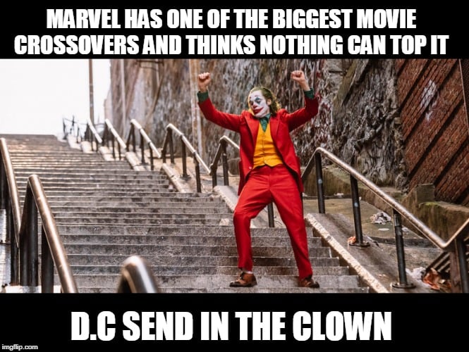 marvel has one of the biggest movie crossovers and thinks nothing can top it meme