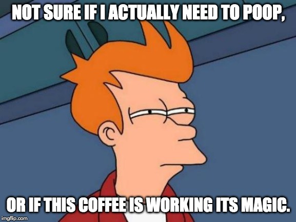 not sure if i actually need to poop meme