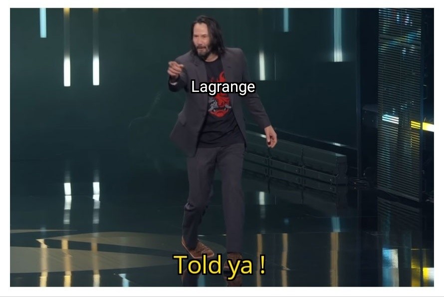 Lagrange in his grave after Max Wolf's discovery of Trojan asteroids.