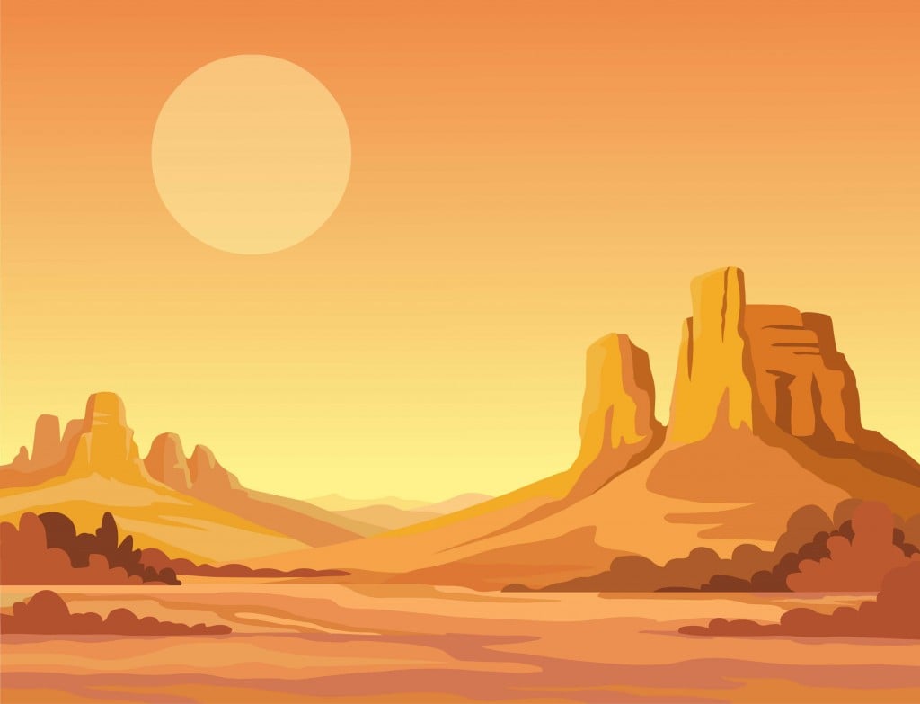 landscape of the desert(Zvereva Yana)s