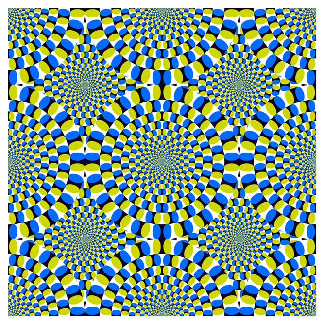 Vector optical illusion Spin Cycle background textured(viphotos)s