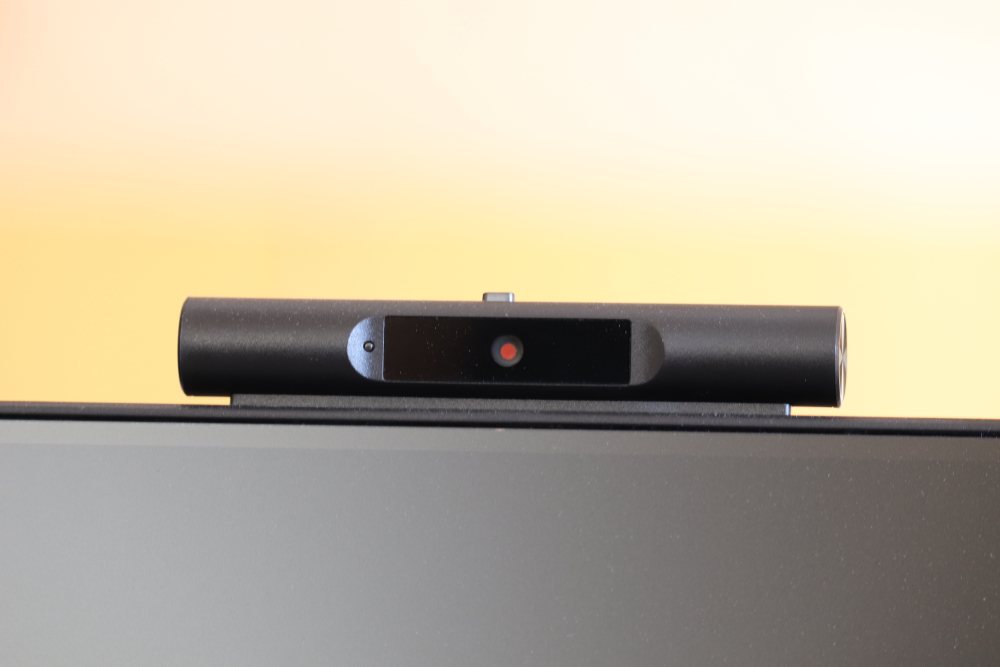 Webcam above computer screen. Black webcam above black screen(EmreUnlu)s