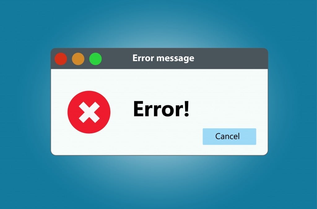 Window operating system error warning( I000s_pixels)S