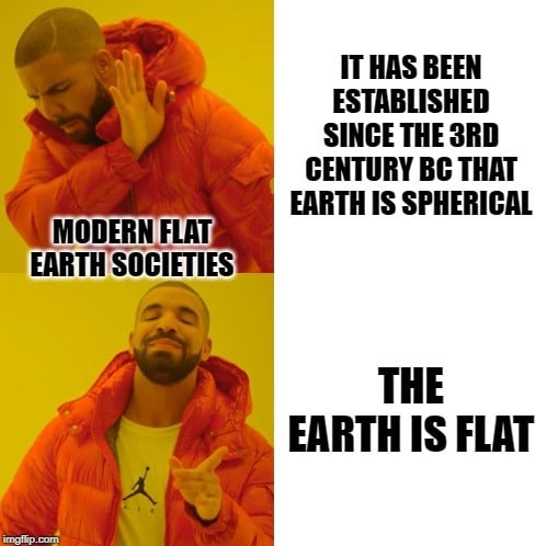 the earth is flat meme