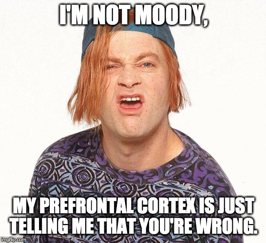 i'm not moody meme