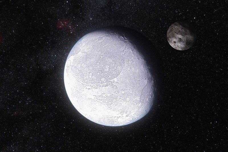 Artist's impression dwarf planet Eris