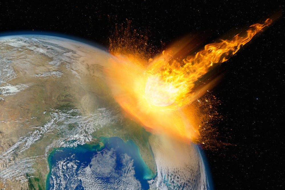 Dangerous asteroid hits planet Earth(Lukasz Pawel Szczepanski)s