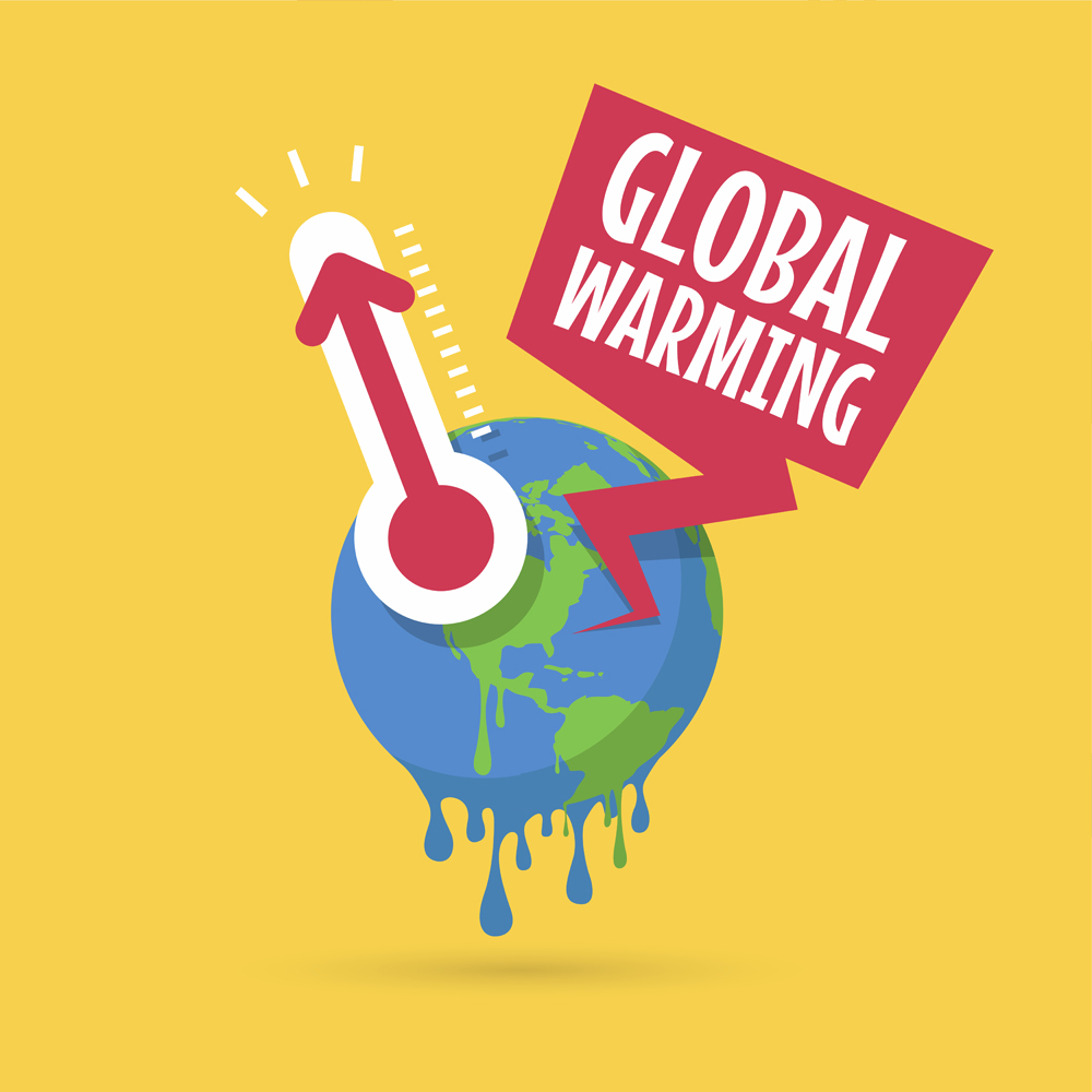 Planet earth with thermometer(WindAwake)s