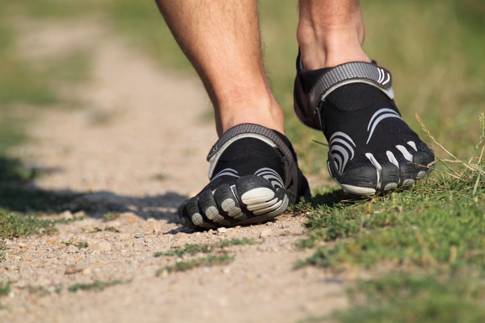 Correr com cinco dedos Vibram (Petra Davidova) s