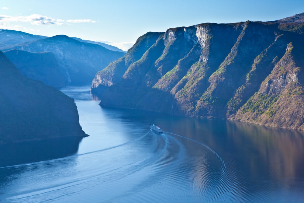 Bird view of fjord in Norway(Berzina)S