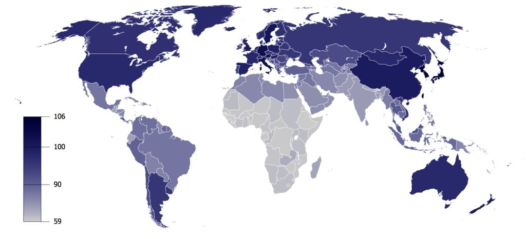 IQ by Country